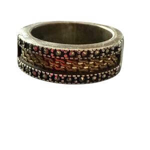 Judith Jack 925 Sterling Silver Band Ring Size 6